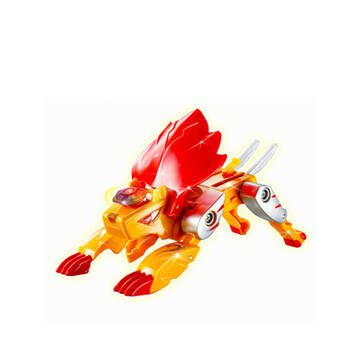 奥迪双钻神魄赤焰雄狮天翔飞鸟变形对战玩具 赤焰雄狮618001