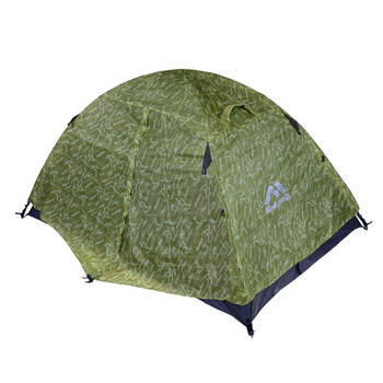 哥仑步kolumb户外701002双人双层玻杆三季帐篷若绿印花u