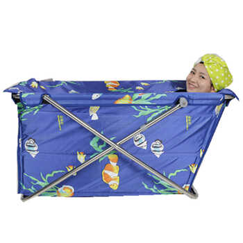 浮德堡(fold bathtub)不锈钢折叠浴缸 可保温 易收纳 成人泡澡卫生间