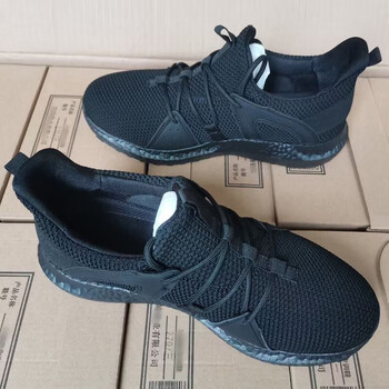 盾郎专职消防员夏19作训鞋体能训练鞋网面黑色训练鞋火焰蓝备勤跑鞋男