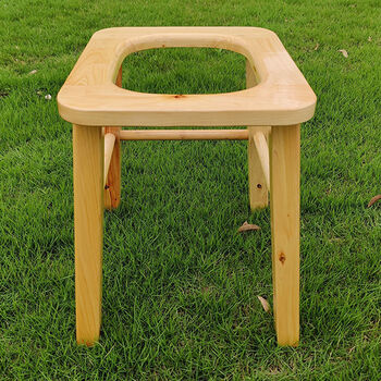 老人孕妇坐便椅实木坐便凳木质坐便器简易移动马桶加固家用坐便器 a