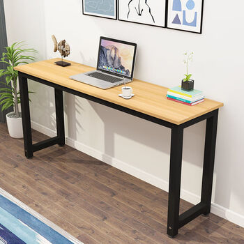 简易长条桌长方形桌子简约电脑桌卧室书桌靠墙窄桌子定制学习桌染佑