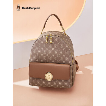 暇步士(hush puppies)腋下包女士单肩包简约轻奢包包女包气质梯形小包