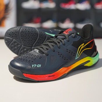 李宁(li-ning)羽毛球鞋男女款轻量透气减震防滑专业训练比赛运动鞋