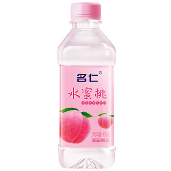 名仁 水蜜桃苏打水375ml*24瓶 整箱装 企业团购员工福利采购 清凉解暑