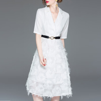 白色欧美高端时尚女装