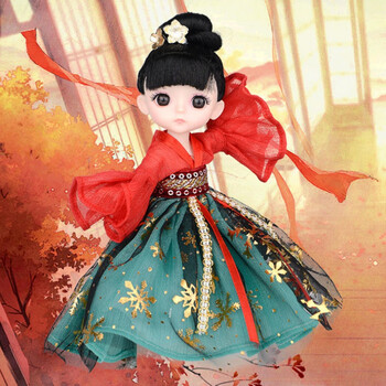 【京品精选】中国风古装芭比娃娃套装 17厘米古代古装古风中国风汉服
