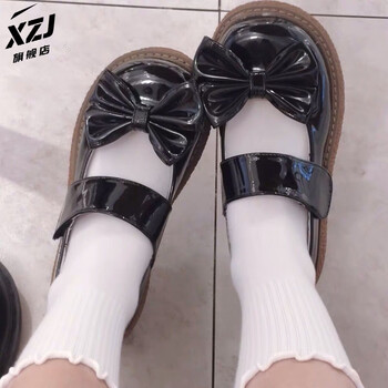 猪腰子鞋洛丽塔萝莉鞋2022年lolita鞋蝴蝶结软妹大头鞋女洛丽塔学院风