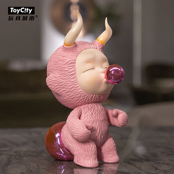 toycity玩具城市angelboy粉色坐姿梦150限量版潮玩手办桌面摆件男女生