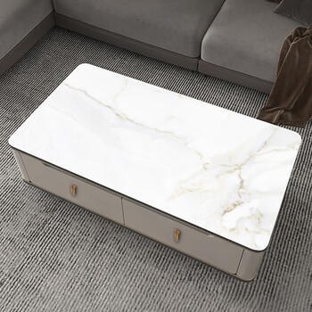正简 pvc茶几桌布简约仿大理石纹桌布防水防烫防油免洗餐桌垫茶几桌垫