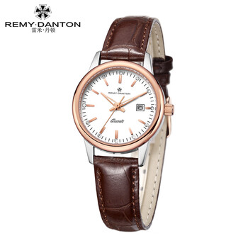 remydanton手表女士经典石英表简约三针日历防水女腕表雷米丹顿品牌女