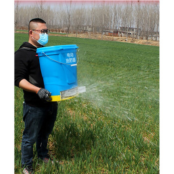 农用电动施肥器多功能化肥撒肥机背负式鱼塘投饵机水稻小麦播种机 前