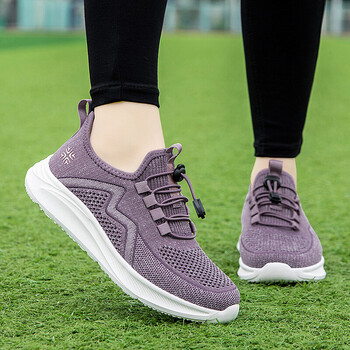 足力健老人鞋女夏季网面透气女妈妈鞋防滑运动中老年健步鞋休闲旅游