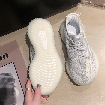 椰子鞋女350夏季透气软底真爆满天星2022年春秋季新款情侣跑步运动鞋