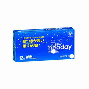 【日本直邮 本土版】大正制药neoday改善助睡眠 12粒/盒