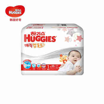 韩国好奇(Huggies) 新魔法超薄纸尿裤 NB88片 3-4.5kg 男女通用
