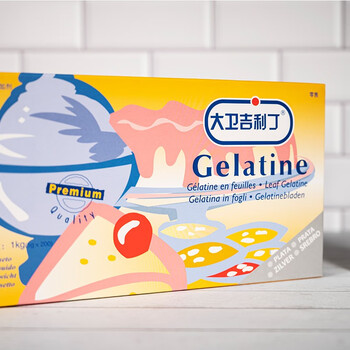 益洁生物 大卫吉利丁片 烘焙原料 diy自制儿童零食糖果奶酪棒 慕斯