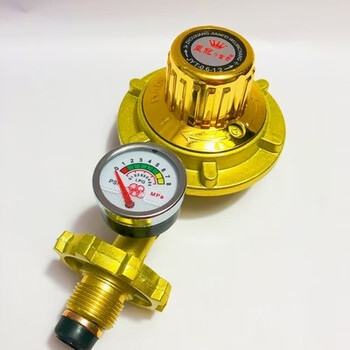 家用液化气防爆减压阀煤气罐减压阀带表配件 热水器煤气 阀门3米管送2