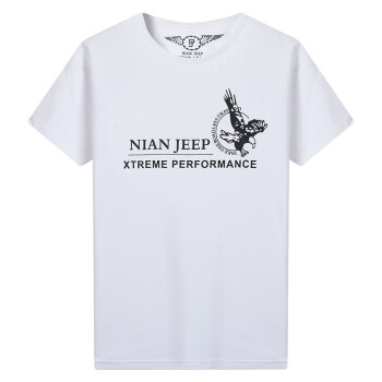吉普盾（NIAN JEEP） 短袖 男士T恤 白色6005 