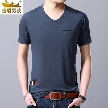 金盾（KIN DON） 短袖 男士T恤 8807蓝灰 