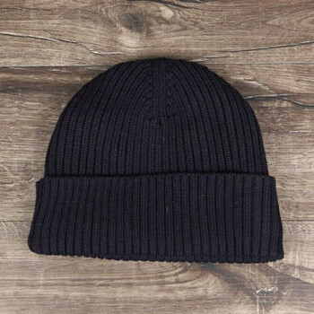 14地勤针织帽加绒毛线帽男女冬季保暖防寒帽机务海航针织帽 藏青色