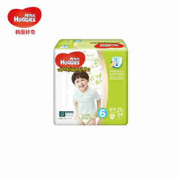 韩国好奇(Huggies) 天然之选成长裤 XXL25片 17kg以上 男宝