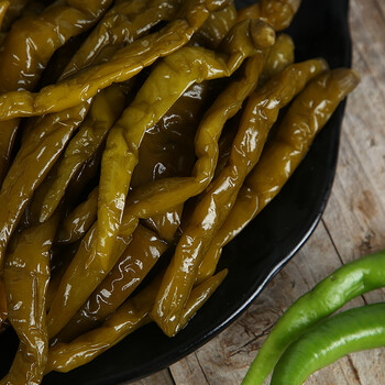 500g 湖南特产酱辣椒农家老坛泡椒泡青椒尖椒青辣椒腌椒泡菜