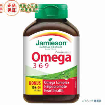 健美生（Jamieson）深海鱼油OMEGA 369软胶囊 200粒