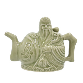 阴阳壶铜川博物馆耀州窑青瓷良心壶两心壶陶瓷复古酒具酒壶礼盒装 良