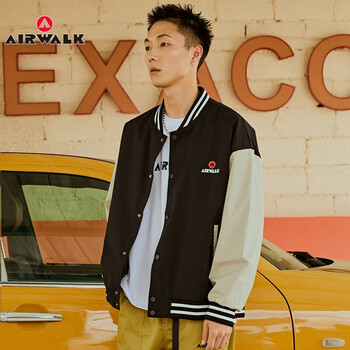 airwalk羽绒服男2021冬季韩版外套男连帽美式潮牌宽松保暖工装风男士