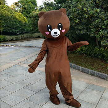 网红熊人偶服装发传单熊抖音熊衣服套装卡通服装行走人偶大熊求婚生日