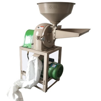 粉碎机药材打粉玉米饲料养殖小型加工五谷杂粮家用220v两相磨粉机 26