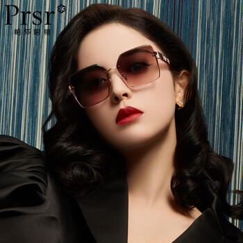 帕莎prsr 太阳镜女墨镜偏光眼镜范冰冰同款t60017 -t020经典黑