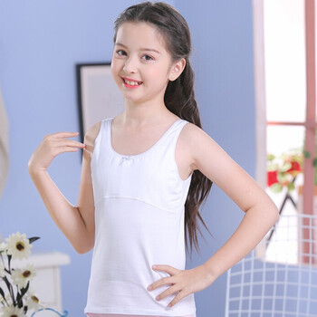 思琪拉斐女童内衣背心发育期纯棉儿童内衣9-12岁中大童女孩发育内穿小