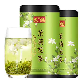 天旭 茉莉花茶特级浓香型500g 花草茶茶叶新茶 花茶绿茶花毛峰 广西横县茉莉花250g*2罐