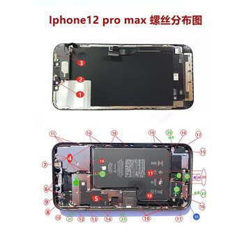 叽哩旮旯全套分类螺丝 iphone6 6sp 7 8p x xs max主板屏幕尾部螺丝
