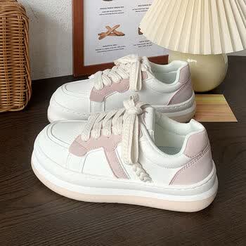 酷驰亚厚底小白鞋女生2022年新款休闲运动板鞋子ins潮百搭韩版面包鞋