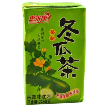 惠尔康冬瓜茶菊花茶饭后饮料夏季清凉纸盒装饮品整箱24盒*248ml 冬瓜