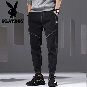 花花公子（PLAYBOY） 小脚裤 青春休闲 男士牛仔裤