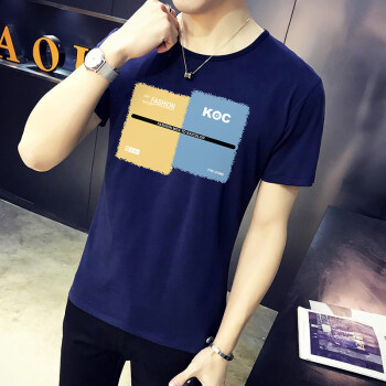 KANG KE 短袖 男士T恤 D732蓝色 