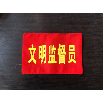 红领巾监督岗袖章学生会红袖标值日生袖套值安全卫生纪律文明监督员