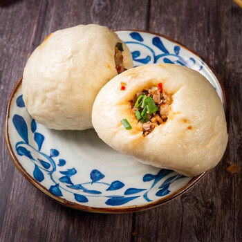 浙江衢州网红小吃龙游葱花馒头农家笋干肉速食早餐加热即食 每天新鲜