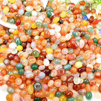 卫亮 南京雨花石原石天然鹅卵石鱼缸石头花盆彩色石子七彩小石头