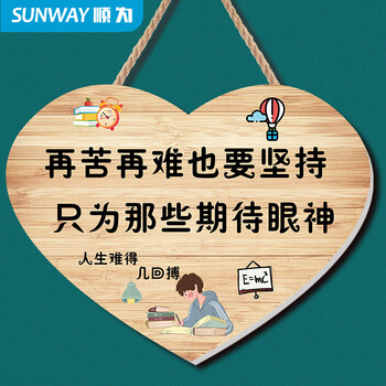 学生激励牌儿童房励志标语挂牌中高生书房激励小孩房间卧室装饰牌小