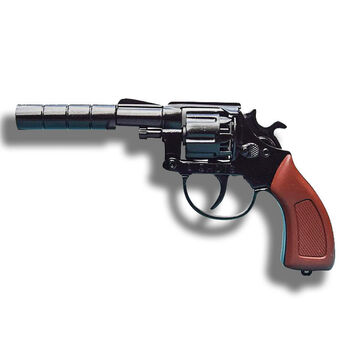 05不可发射左轮8090后儿时怀旧玩具火炮儿时怀旧玩具 经典左轮款黑色