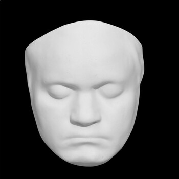 石膏像人物挂面半面人像雕像装饰挂件雕塑美术素描模型唐帆 贝多芬