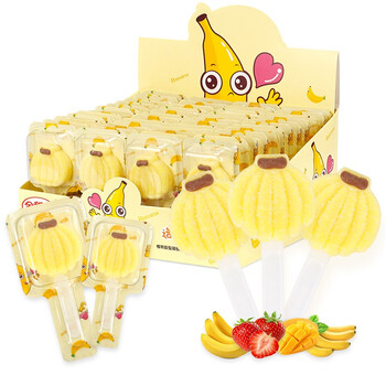 金稻谷(jindaogu)【直径14cm】卷花棉花糖果棒棒糖儿童休闲零食75g