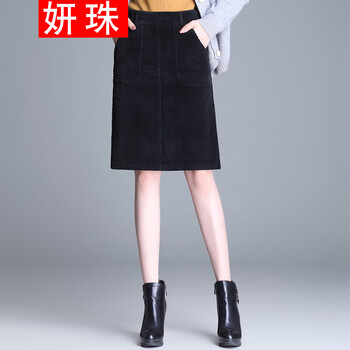 经典高腰半身裙，微胖妹子的福音