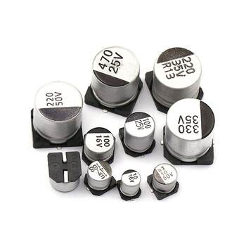 贴片铝电解电容器 smd 16v25v 35v50v 100uf 220uf 470uf 47uf 16v