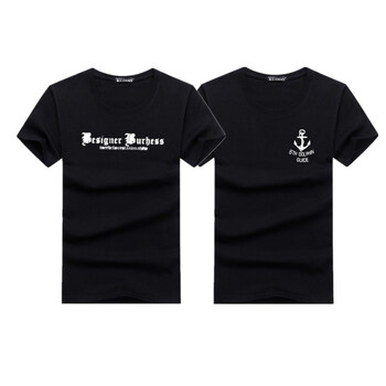 森马（SEnMA） 短袖 男士T恤 一排字黑+鱼钩黑官网旗舰店 